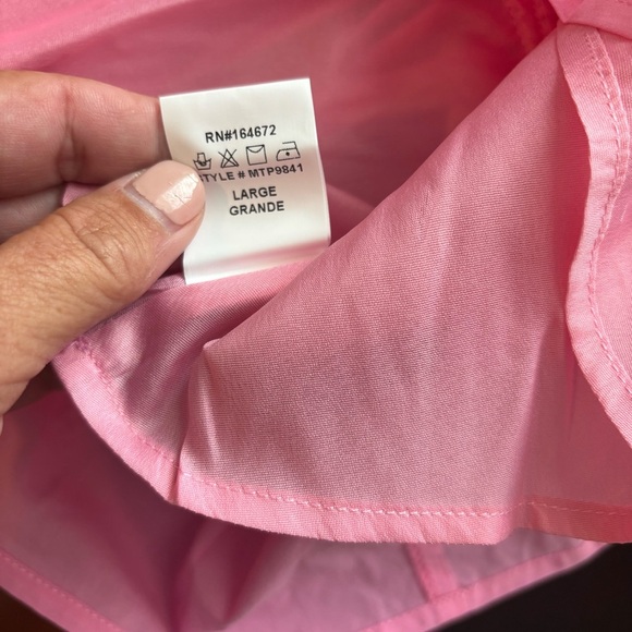 Womens &merci Pink Puff Sleeve Peplum Top - Picture 10 of 10